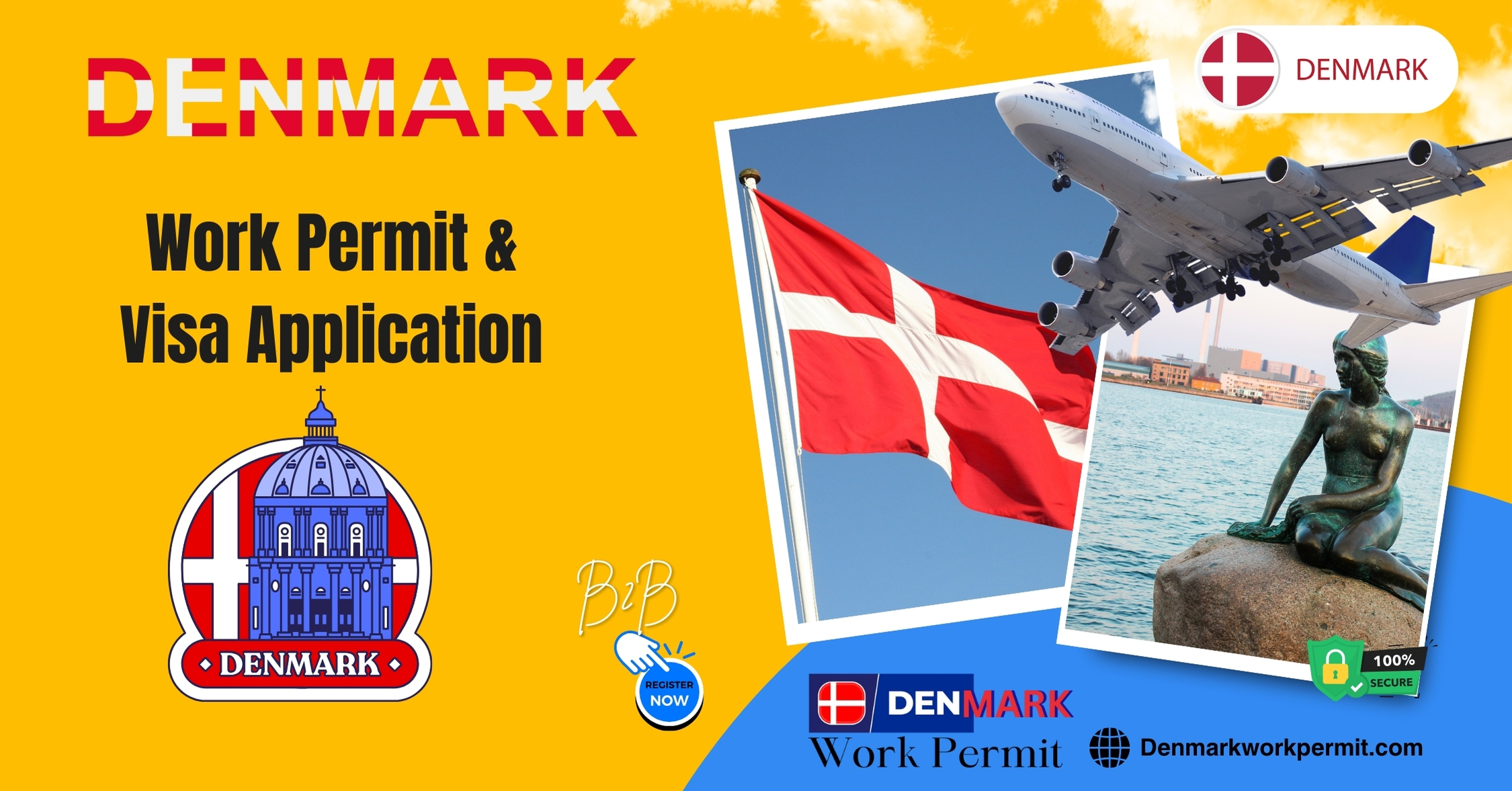 Denmark Work Permit Visa and Business Resident Visa Requirements for Citizens of Brazil