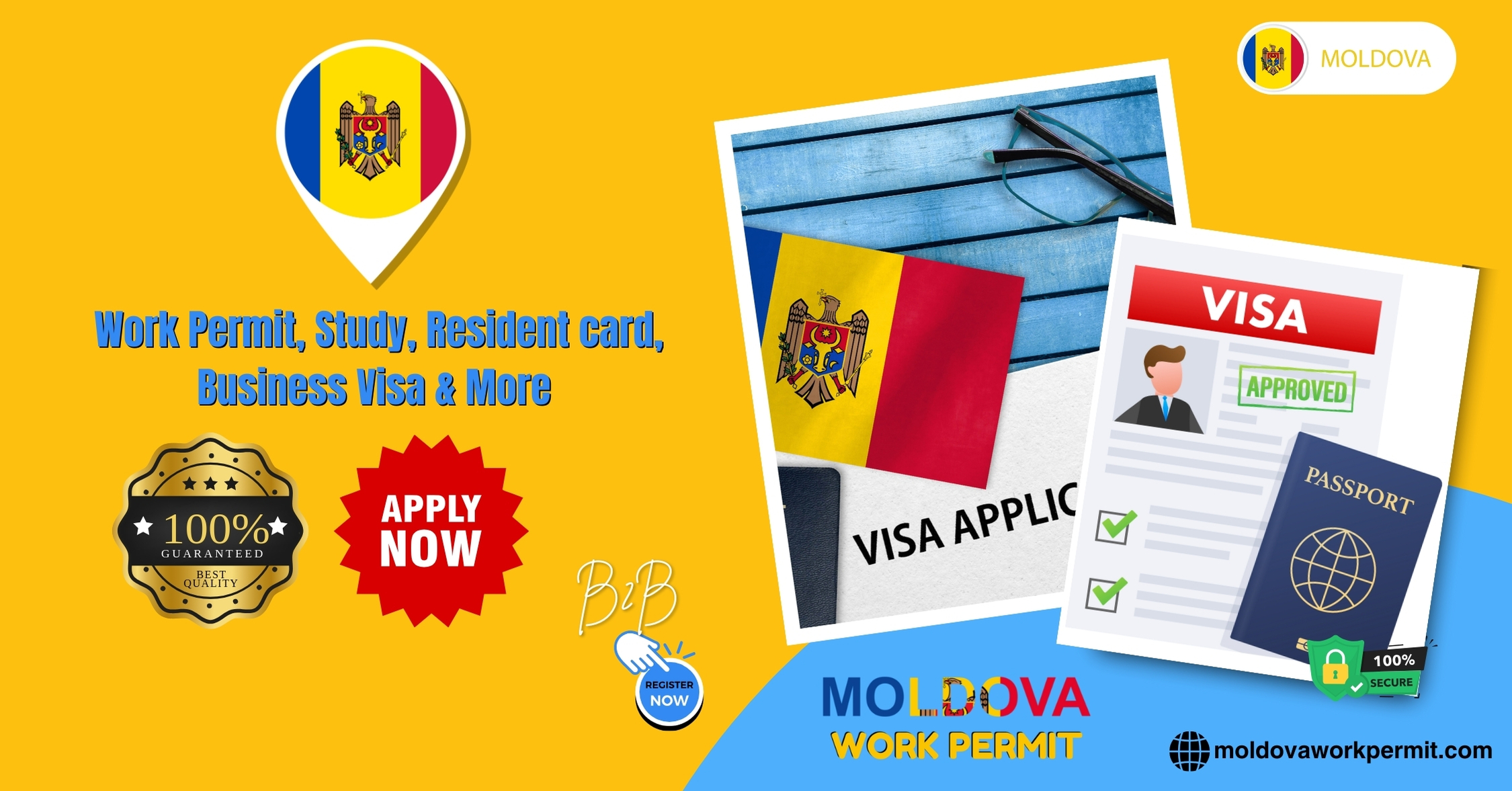 Moldova Work Permit Visa and Business Resident Visa Requirements from Turkey