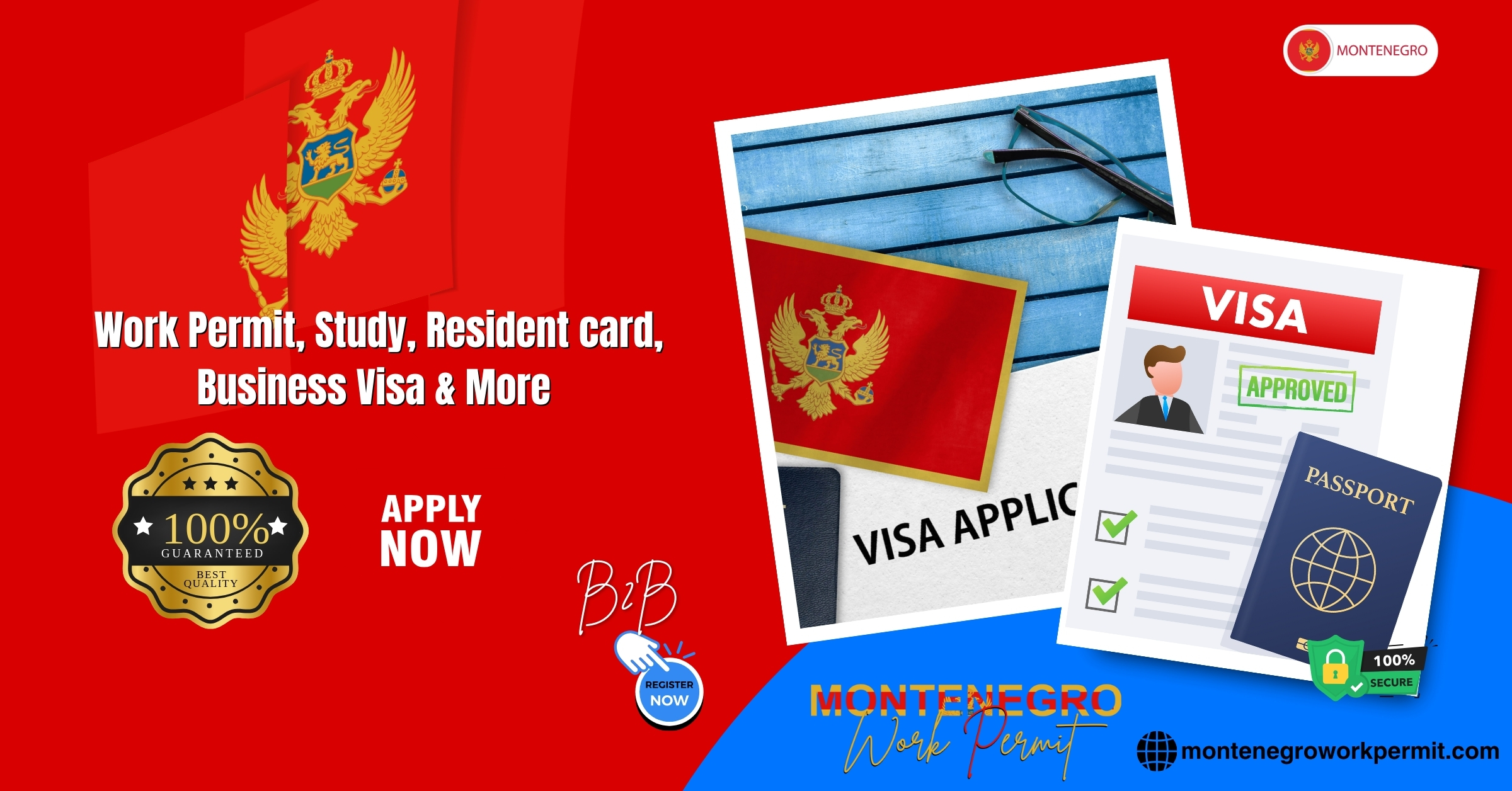 Montenegro Work Permit Visa & Business Resident Visa Requirements for Madagascar Citizens